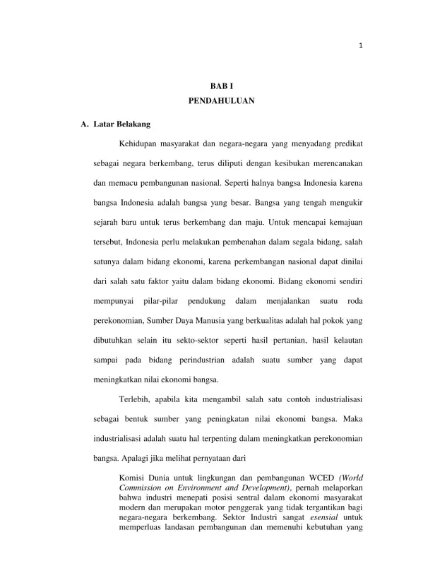 Peran Industrialisasi dalam Pembangunan Ekonomi dan Dampaknya terhadap Lingkungan