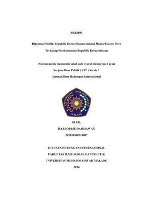 Dampak Hallyu terhadap Perekonomian Republik Korea Selatan