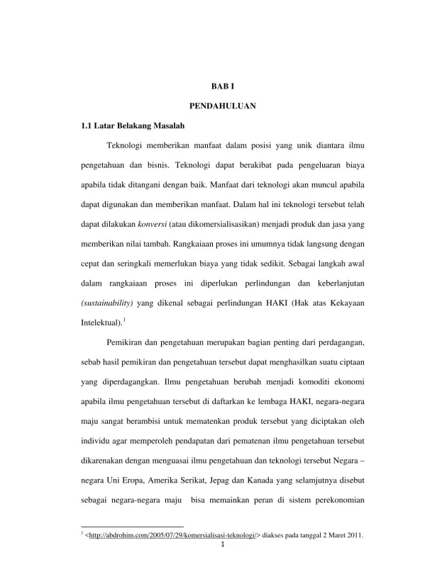 Peran Teknologi dan Hak Kekayaan Intelektual dalam Pembangunan Ekonomi