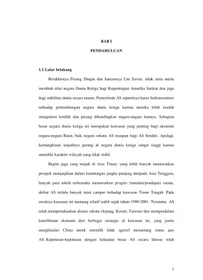 Dinamika Keamanan dan Ekonomi di Asia Timur Pasca Perang Dingin
