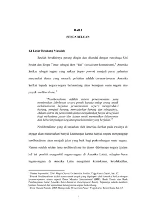 Dampak Neoliberalisme di Amerika Latin: Analisis Kasus Argentina