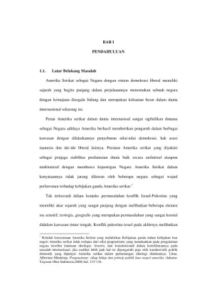 Peran Amerika Serikat dalam Konflik Israel-Palestina dan Kebijakan Luar Negerinya