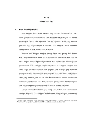 Dinamika Keamanan dan Kerjasama di Asia Tenggara