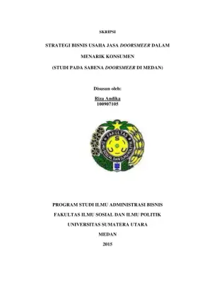 Strategi Bisnis Jasa Doorsmeer dalam Menarik Konsumen di Medan
