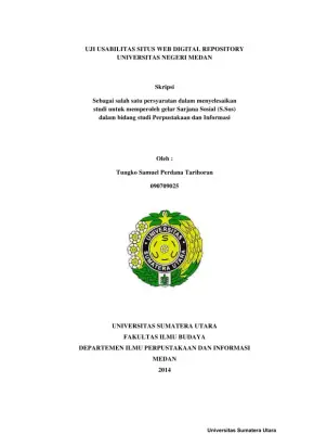 Uji Usabilitas Situs Web Digital Repository Universitas Negeri Medan